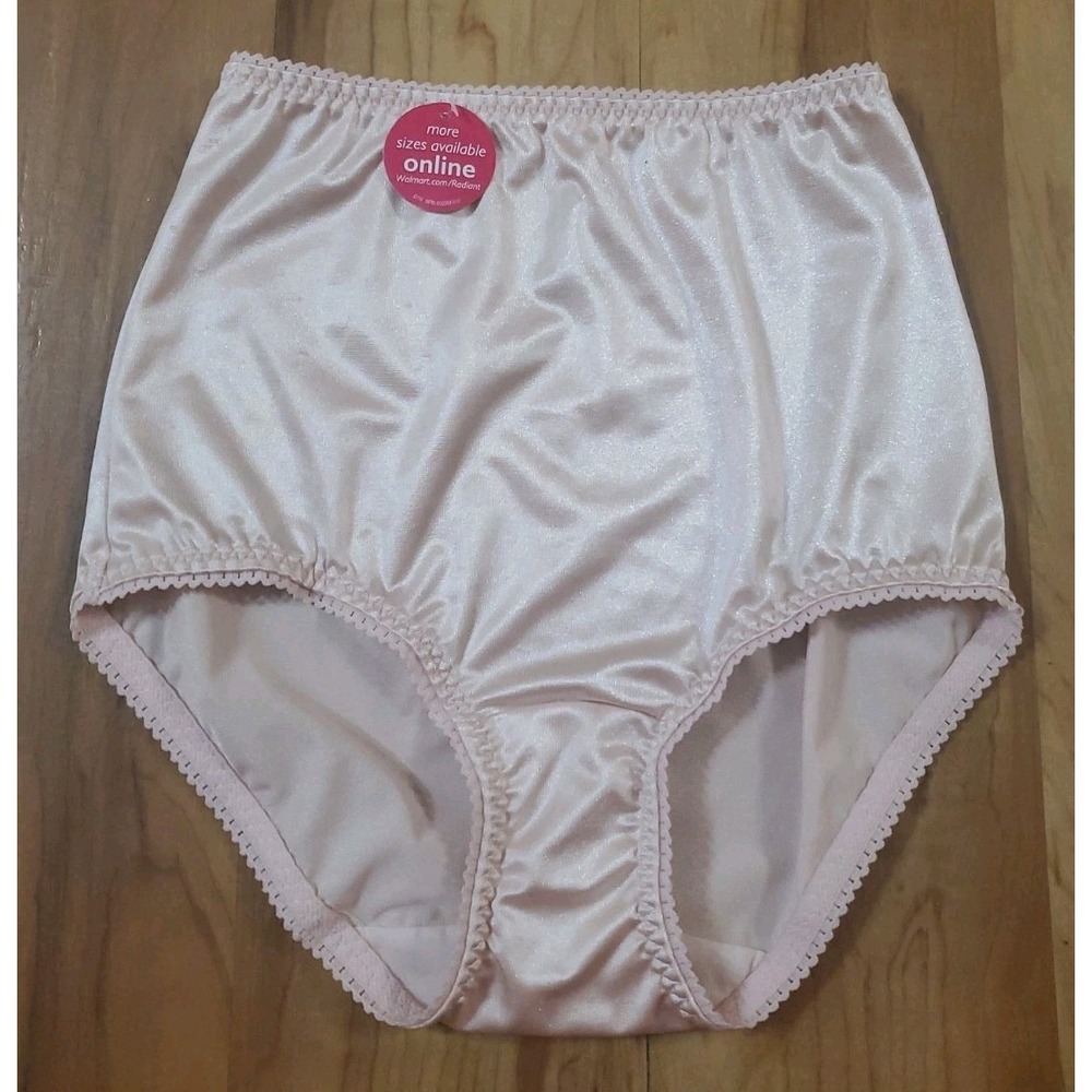 Vtg Vanity Fair Second Skin Satin Panties 40301 Shaper Briefs Pink Size 5 Small